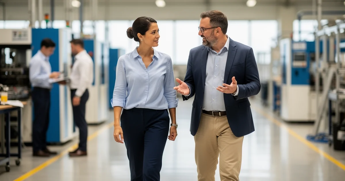cena industrial ilustrando evidencia de competencia em sst 7 falhas que expoem treinamento fraco — Evidência de competência e