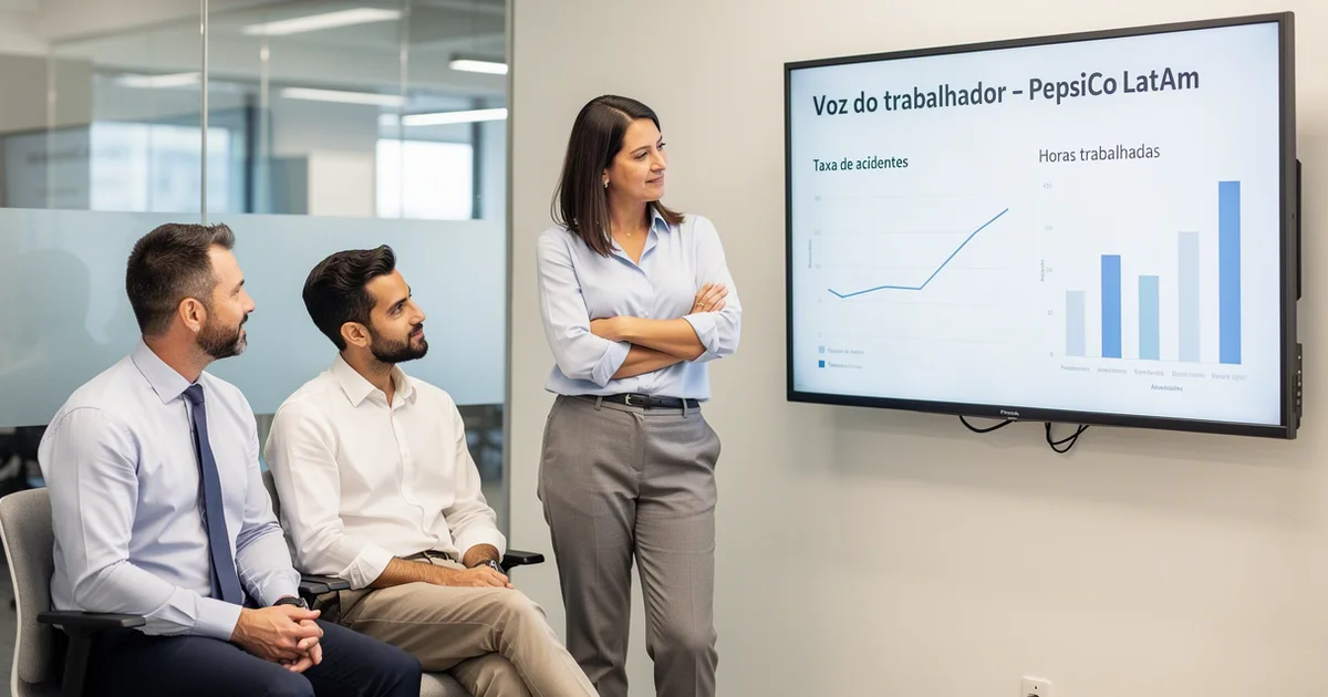 cena de equipe em diálogo aberto sobre pepsico latam e voz do campo o caso de 86 que mudou a conversa sobre acidentes — Pepsi