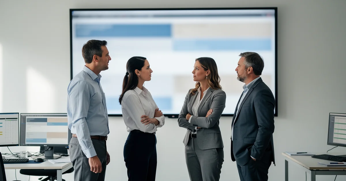 cena de liderança mostrando dds gemba ou indicadores o ritual de lideranca — DDS, gemba ou indicadores: o ritual de liderança